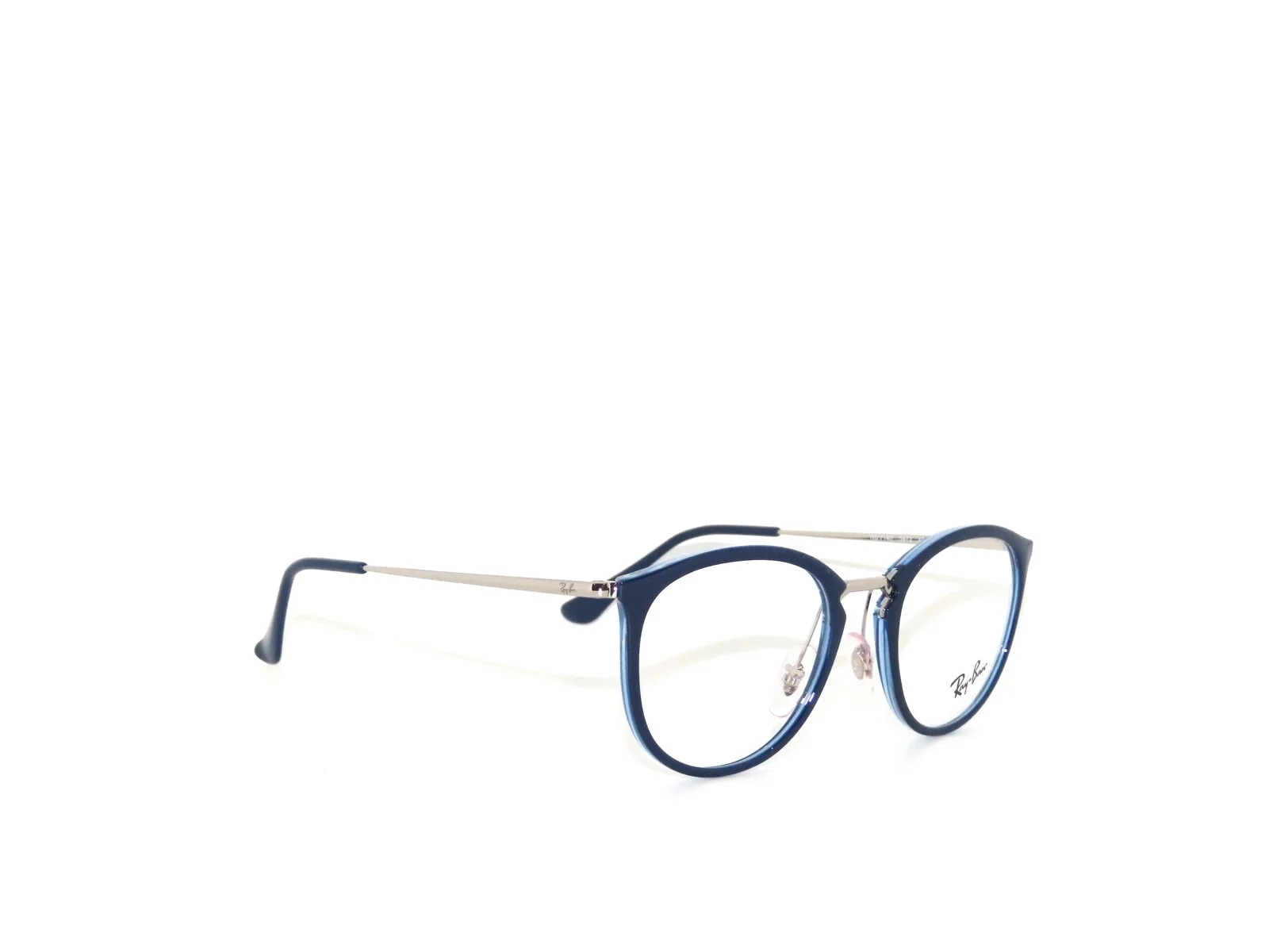Ray Ban 7140 5972 49 Blue Silver Eyeglasses Rayban RX7140 4