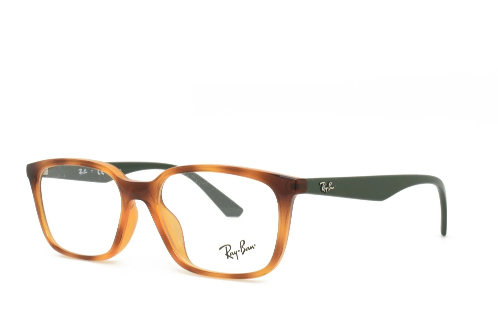 Ray-Ban 7176F 5990 New Authentic Eyeglasses 54-17-140 TORTOISE GREEN ASIAN FIT