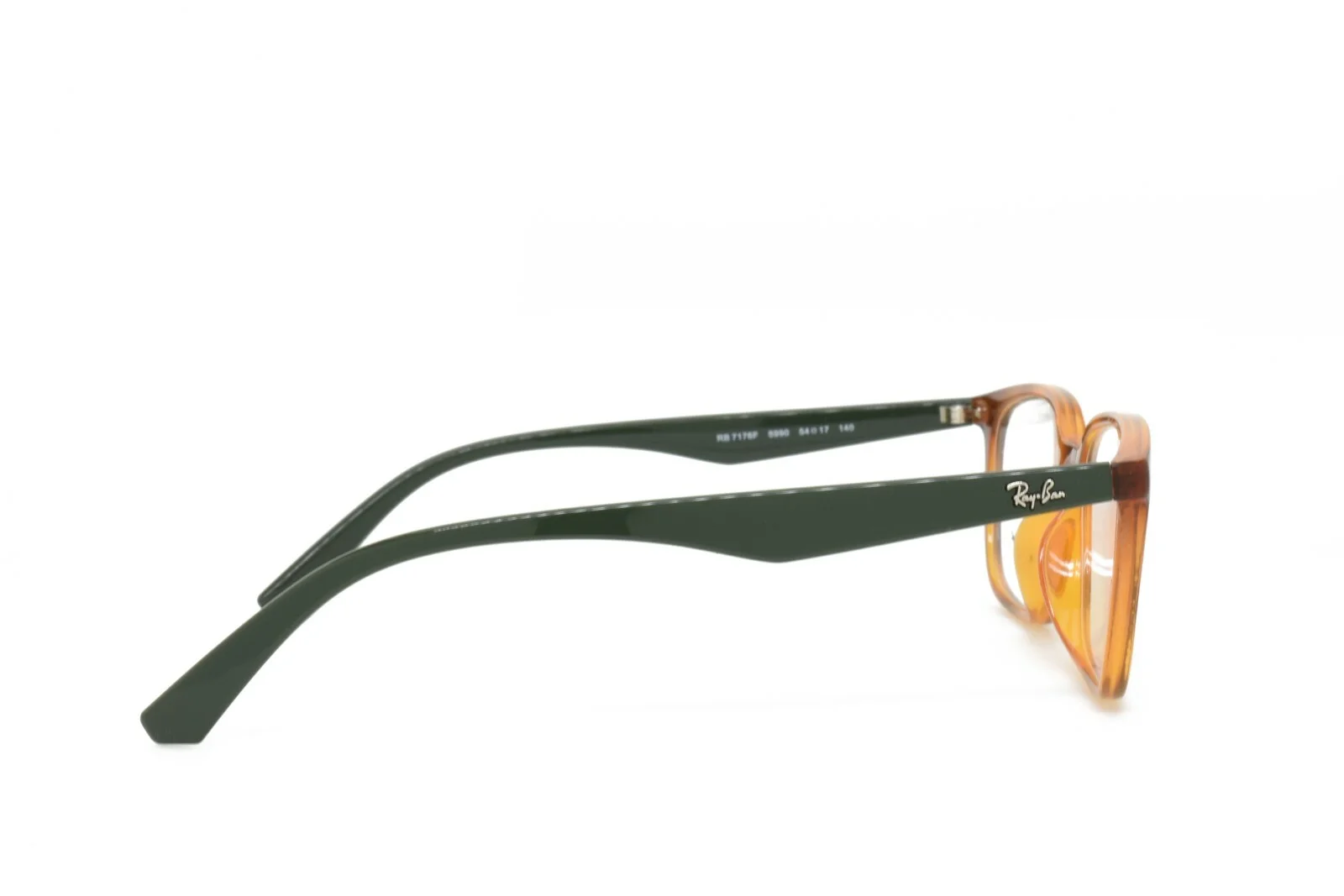 Ray-Ban 7176F 5990 New Authentic Eyeglasses 54-17-140 TORTOISE GREEN ASIAN FIT 2