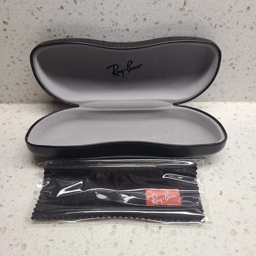 Ray-Ban Black Hard Clamshell Aviator Sunglasses Eyeglasses Case 2