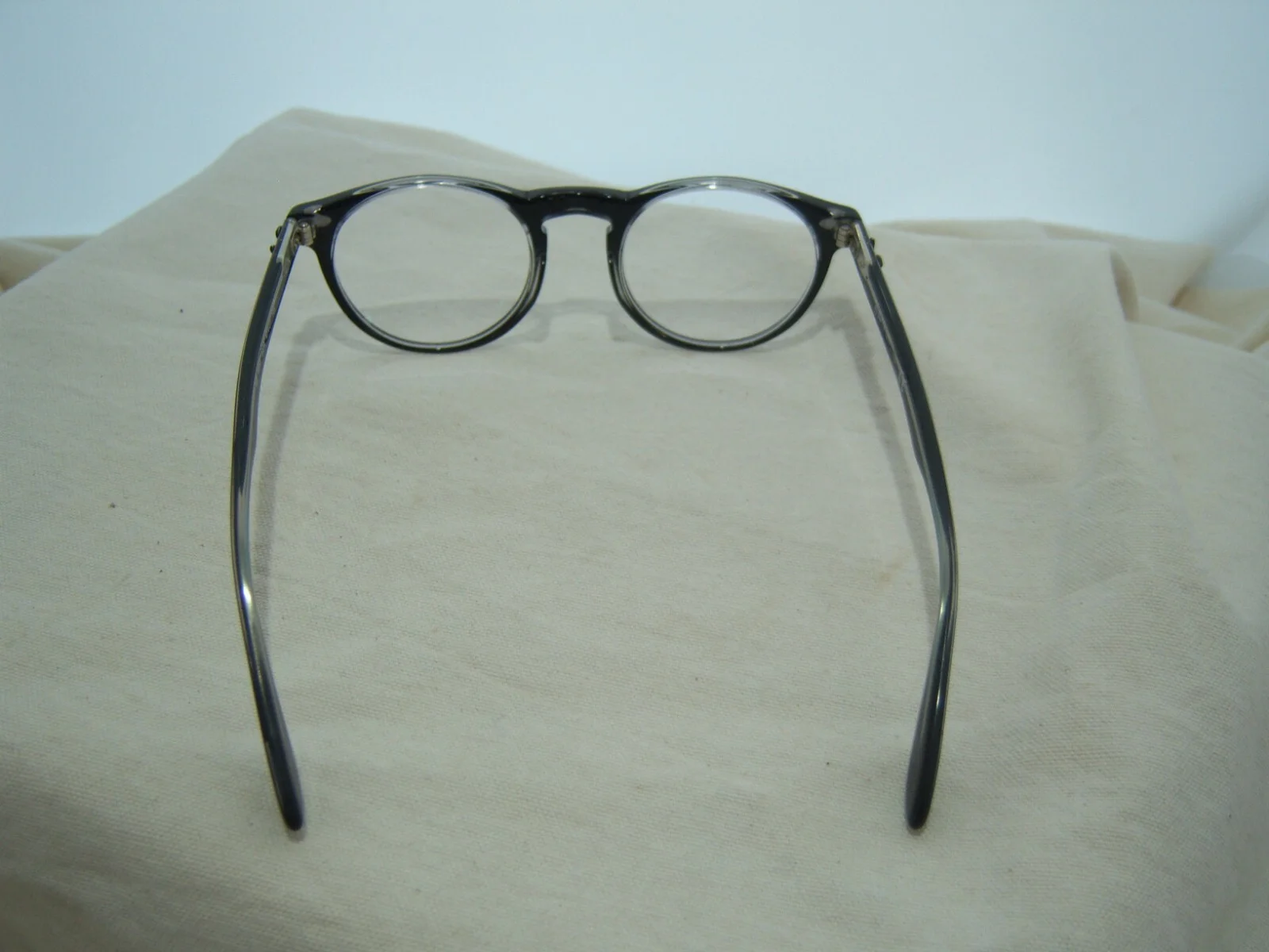 RAY BAN BLACK ROUND EYEGLASS FRAMES RB 52832034 Plastic Clear 4