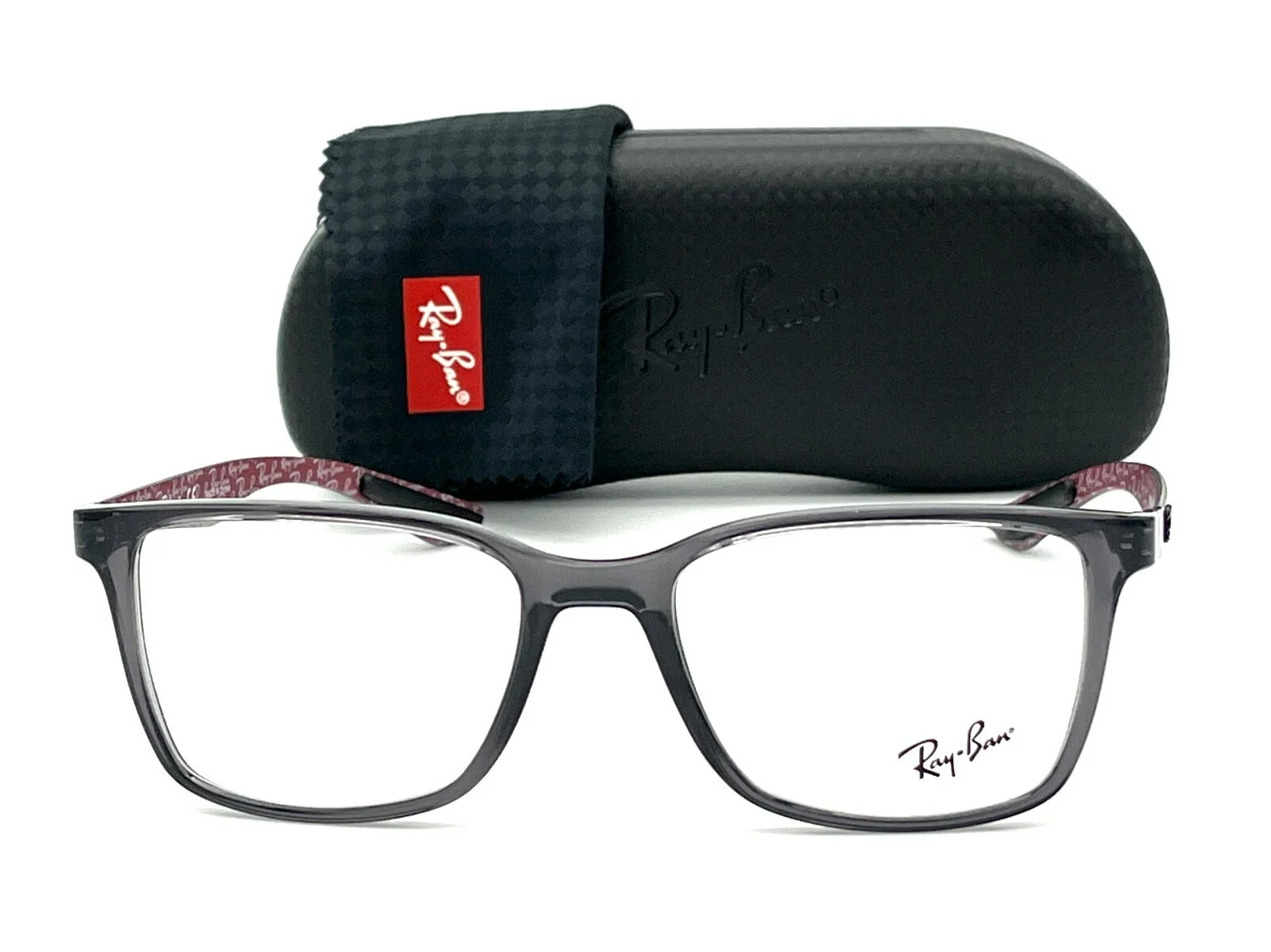 Ray Ban CARBON FIBER RX8905 Transparent Gray /Demo Lens 53mm Eyeglasses RB8905 2