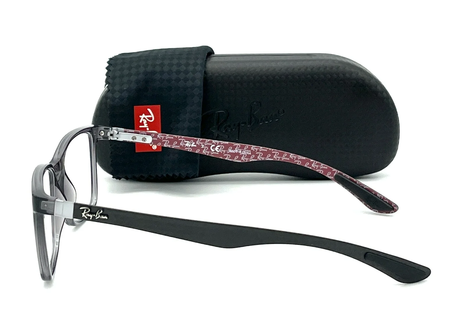 Ray Ban CARBON FIBER RX8905 Transparent Gray /Demo Lens 53mm Eyeglasses RB8905 3