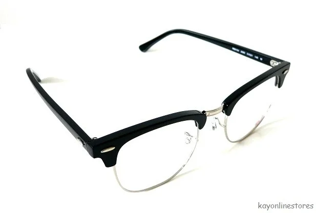 Ray Ban Clubmaster 5154 Black Silver 2000 Size 49 □ 21 Frames Only Great Cond...