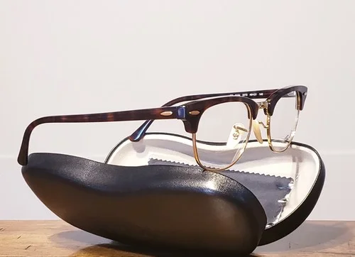 Ray Ban Clubmaster RB5154 2372 Red Havana Eyeglasses Frames 49-21-140
