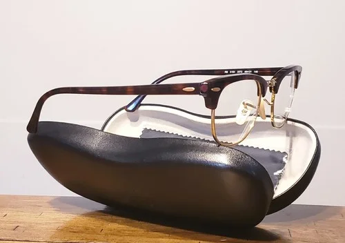 Ray Ban Clubmaster RB5154 2372 Red Havana Eyeglasses Frames 49-21-140 3