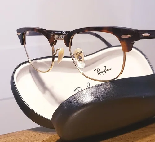Ray Ban Clubmaster RB5154 2372 Red Havana Eyeglasses Frames 49-21-140 4
