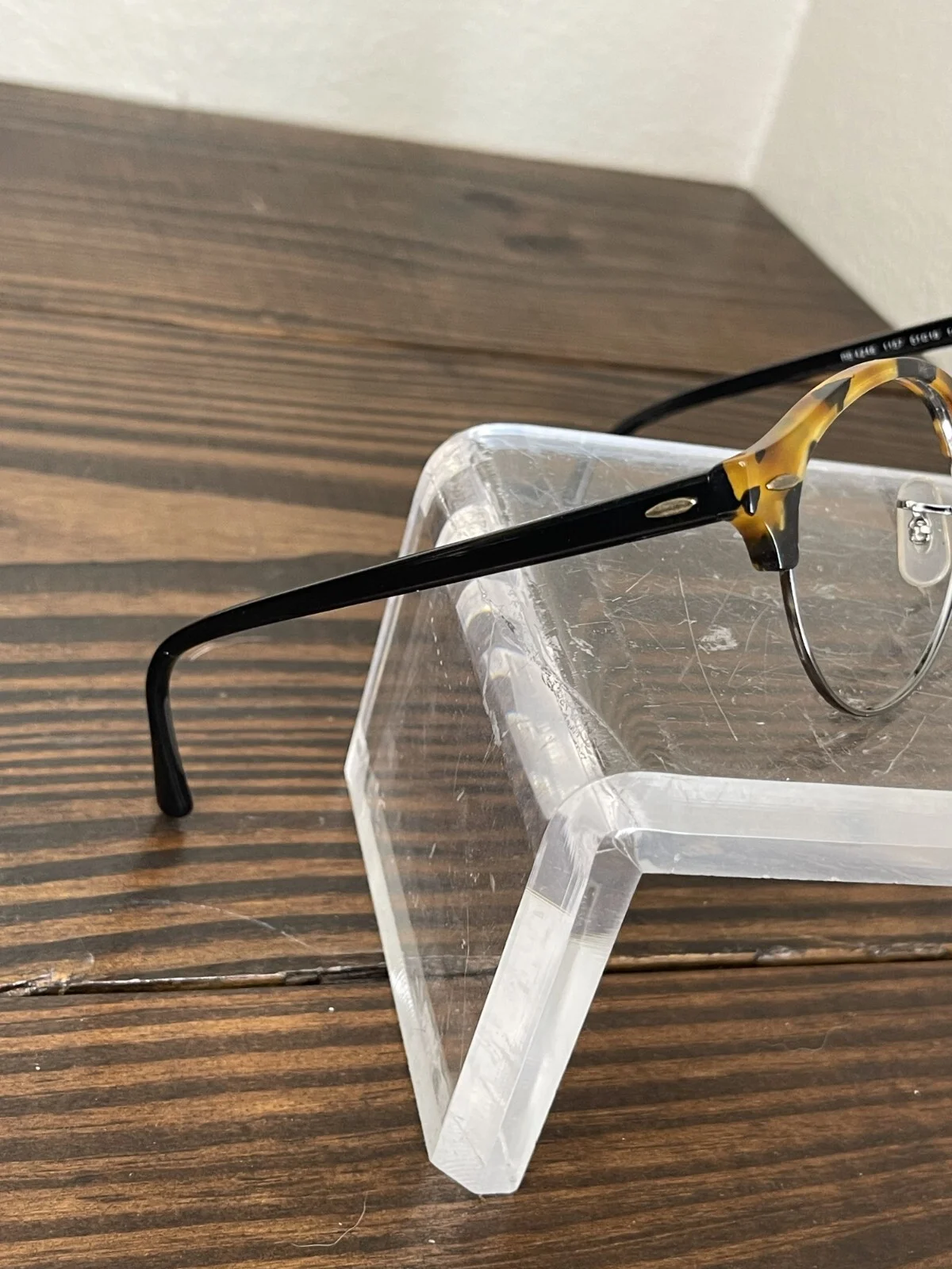 Ray-Ban Clubround RB4246-1157 Unisex Polished Black Havana Eyeglasses Frame 145 2