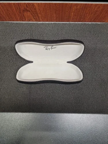 Ray Ban Eyeglass Black Carbon Fiber Clamshell Hard Case - New - Free Ship! 3