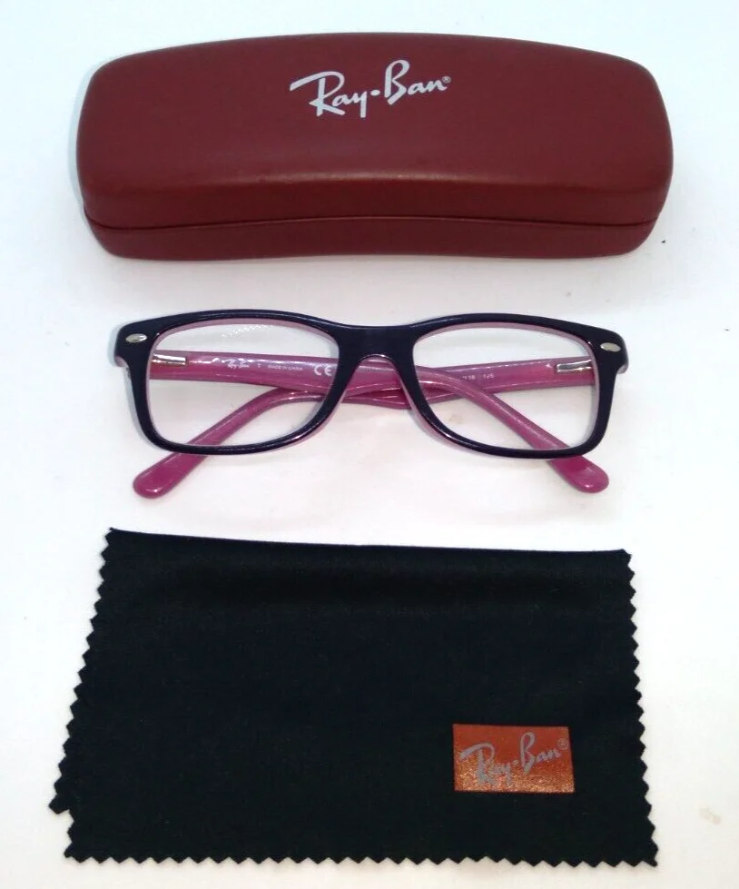 Ray Ban Eyeglass Frames Youth RB 1531 3702 Purple Full Rim 46-16-125 Flex Hinges