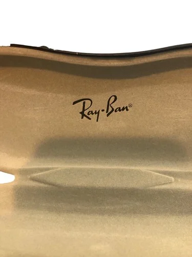 RAY BAN Eyeglass Sunglass Black Faux Carbon Fiber Design Clamshell Hard Case 3