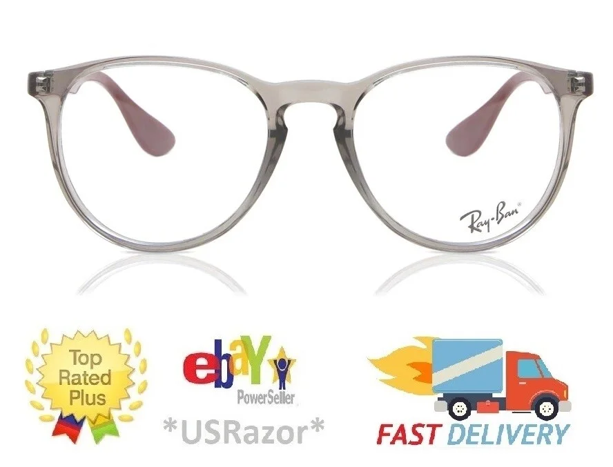 Ray-Ban Eyeglasses Frame Transparent Grey Brazil RX7046 ERIKA 9007 Rayban 8083 2