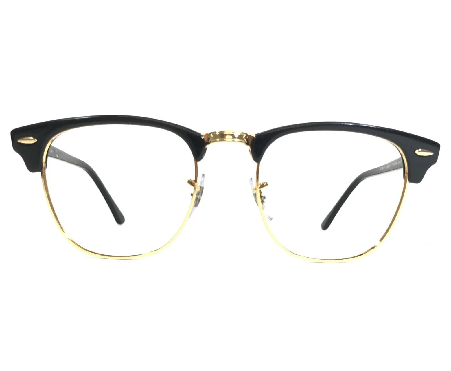 Ray-Ban Eyeglasses Frames RB 3016 CLUBMASTER W0365 Black Gold 51-21-145