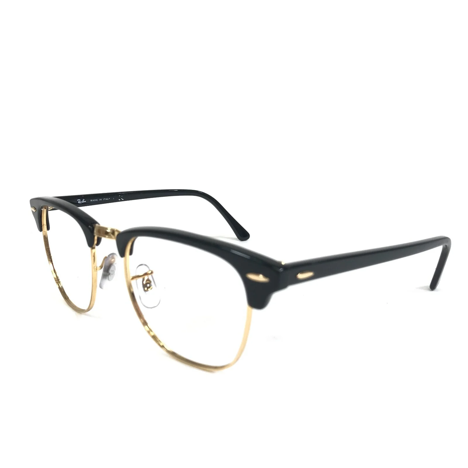 Ray-Ban Eyeglasses Frames RB 3016 CLUBMASTER W0365 Black Gold 51-21-145 4
