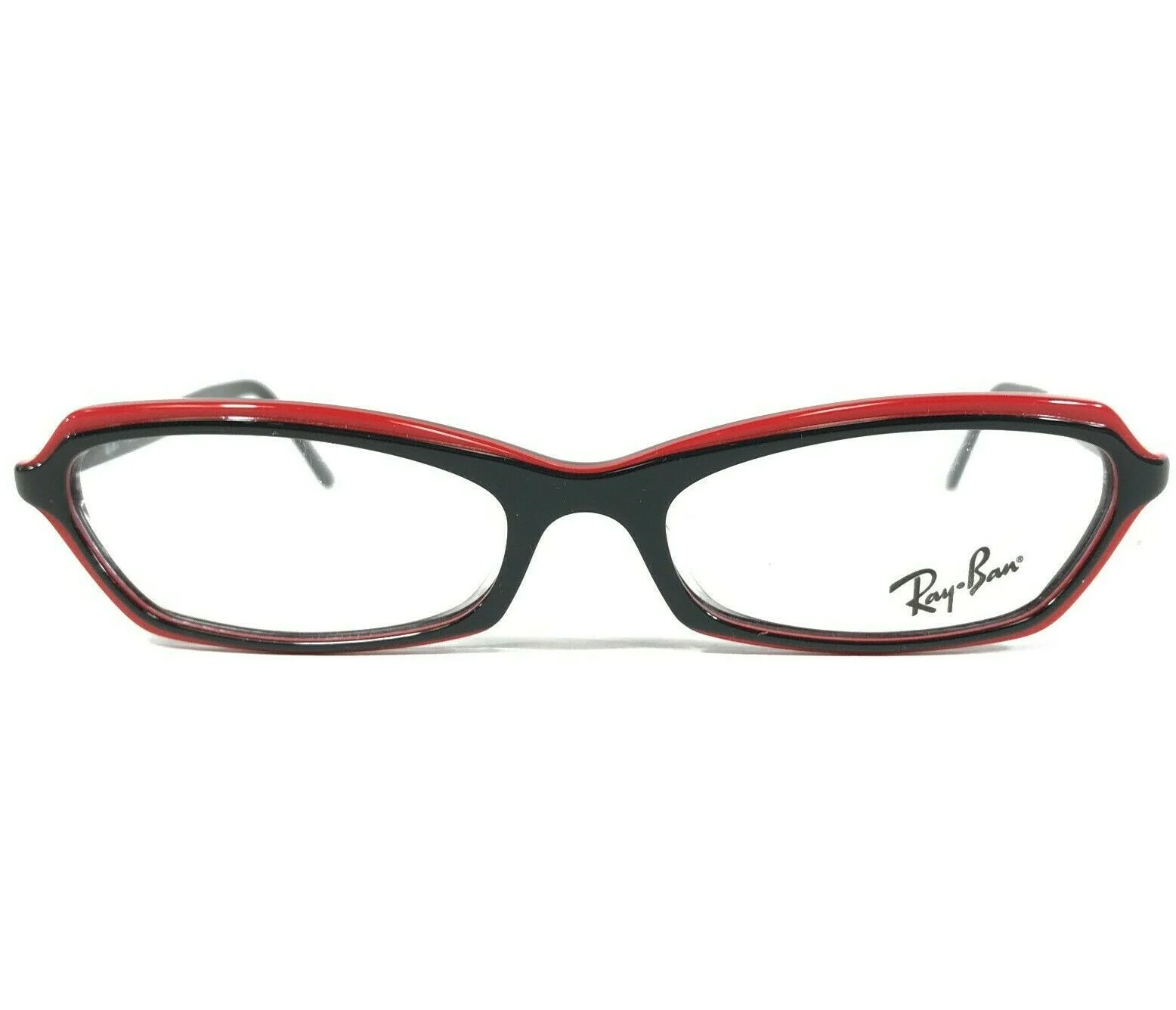 Ray-Ban Eyeglasses Frames RB5034 2098 Black Red Round Cat Eye Full Rim 52-16-140 2
