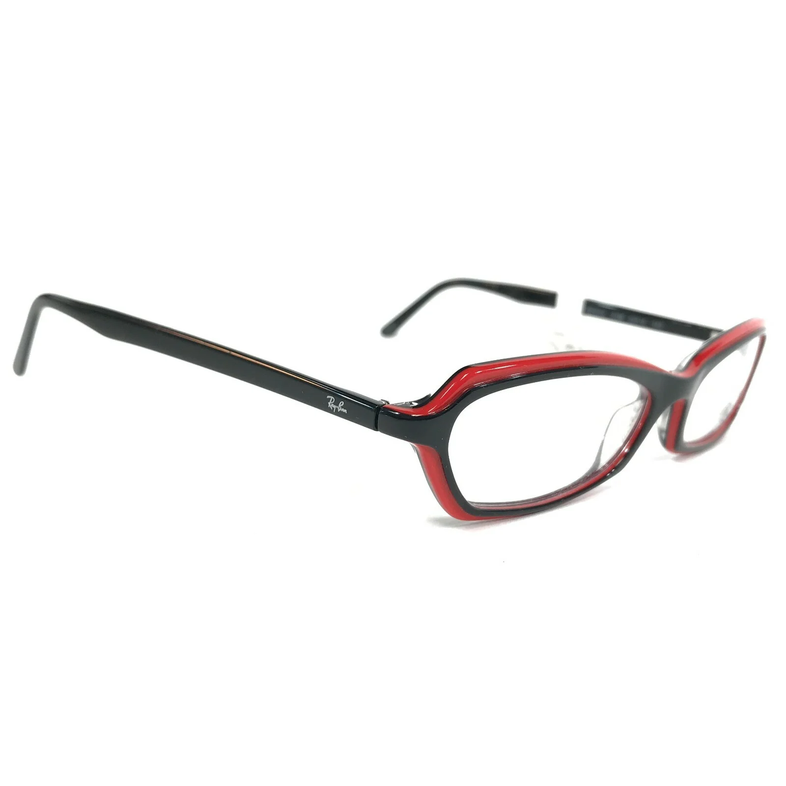 Ray-Ban Eyeglasses Frames RB5034 2098 Black Red Round Cat Eye Full Rim 52-16-140 3