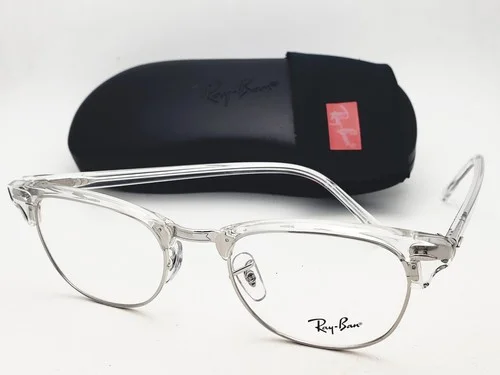 Ray-Ban Eyeglasses Frames RB5154 2001 Clear Silver Clubmaster 51-21-145