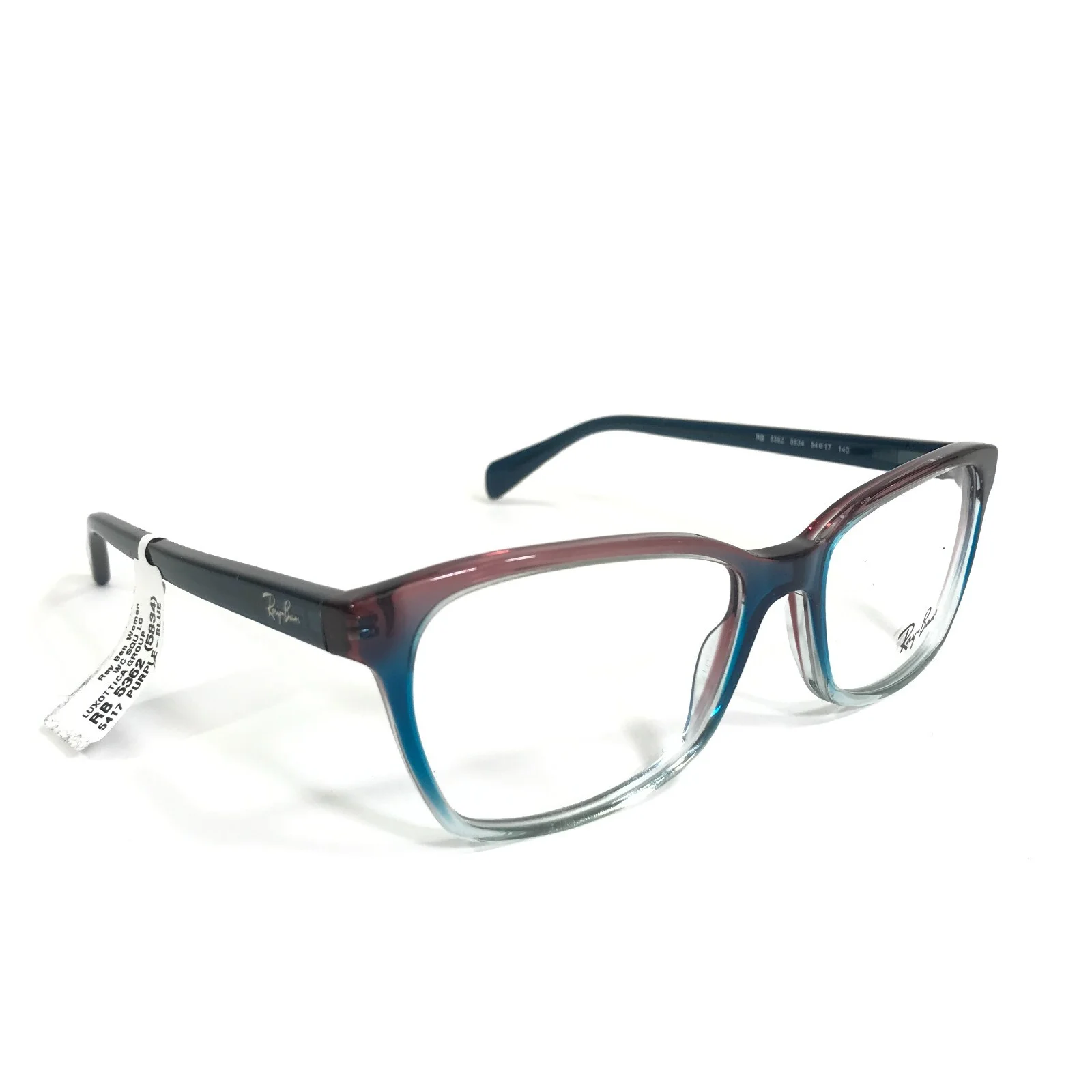 Ray-Ban Eyeglasses Frames RB5362 5834 Clear Blue Purple Square 54-17-140 2