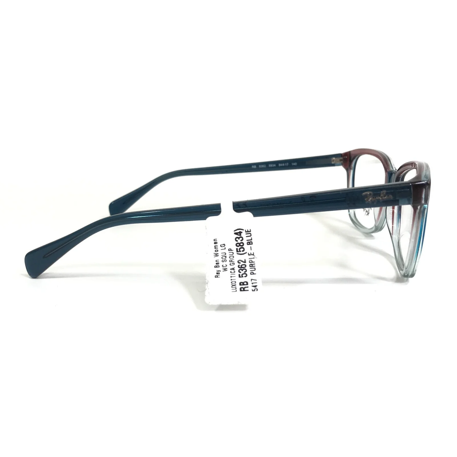 Ray-Ban Eyeglasses Frames RB5362 5834 Clear Blue Purple Square 54-17-140 3