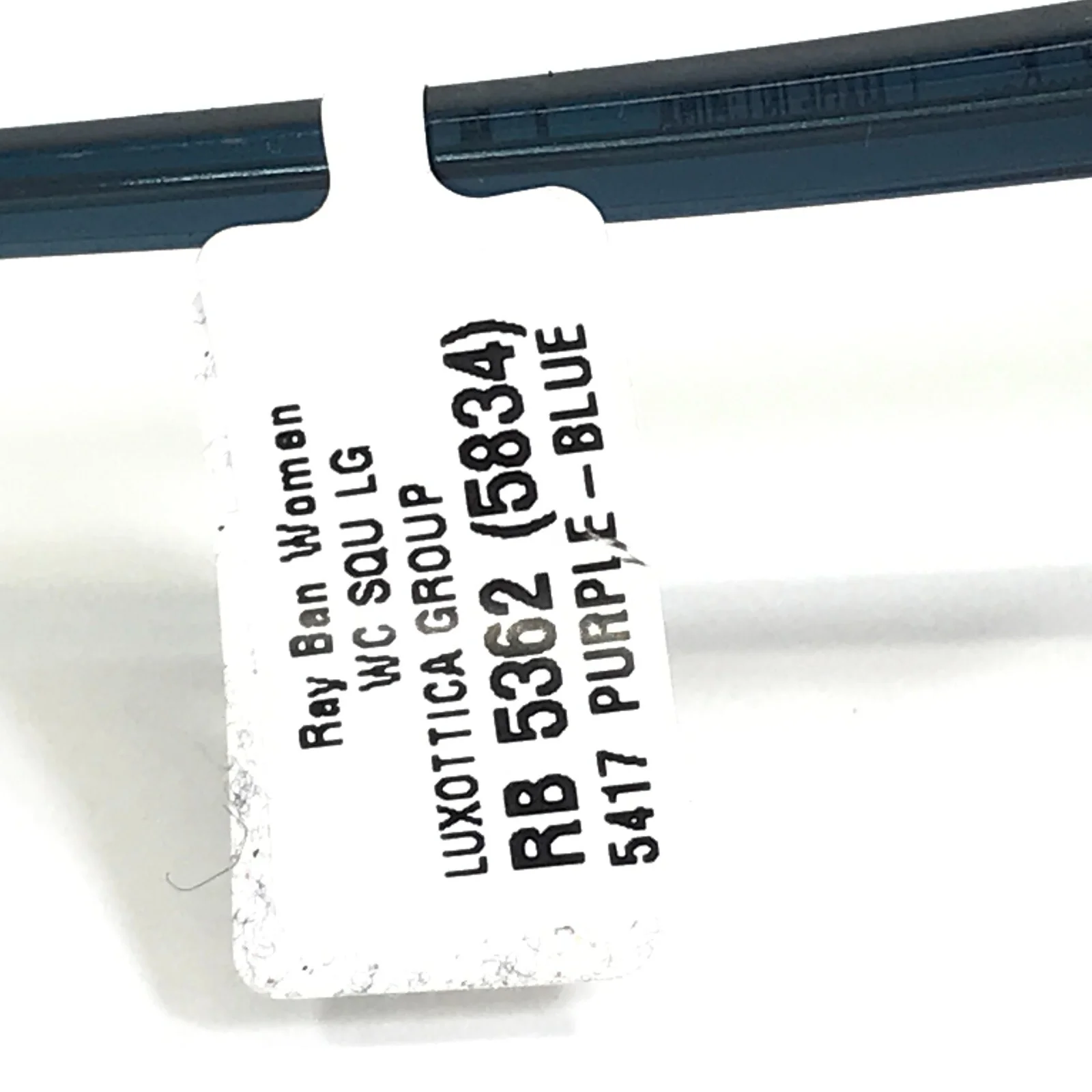 Ray-Ban Eyeglasses Frames RB5362 5834 Clear Blue Purple Square 54-17-140 4