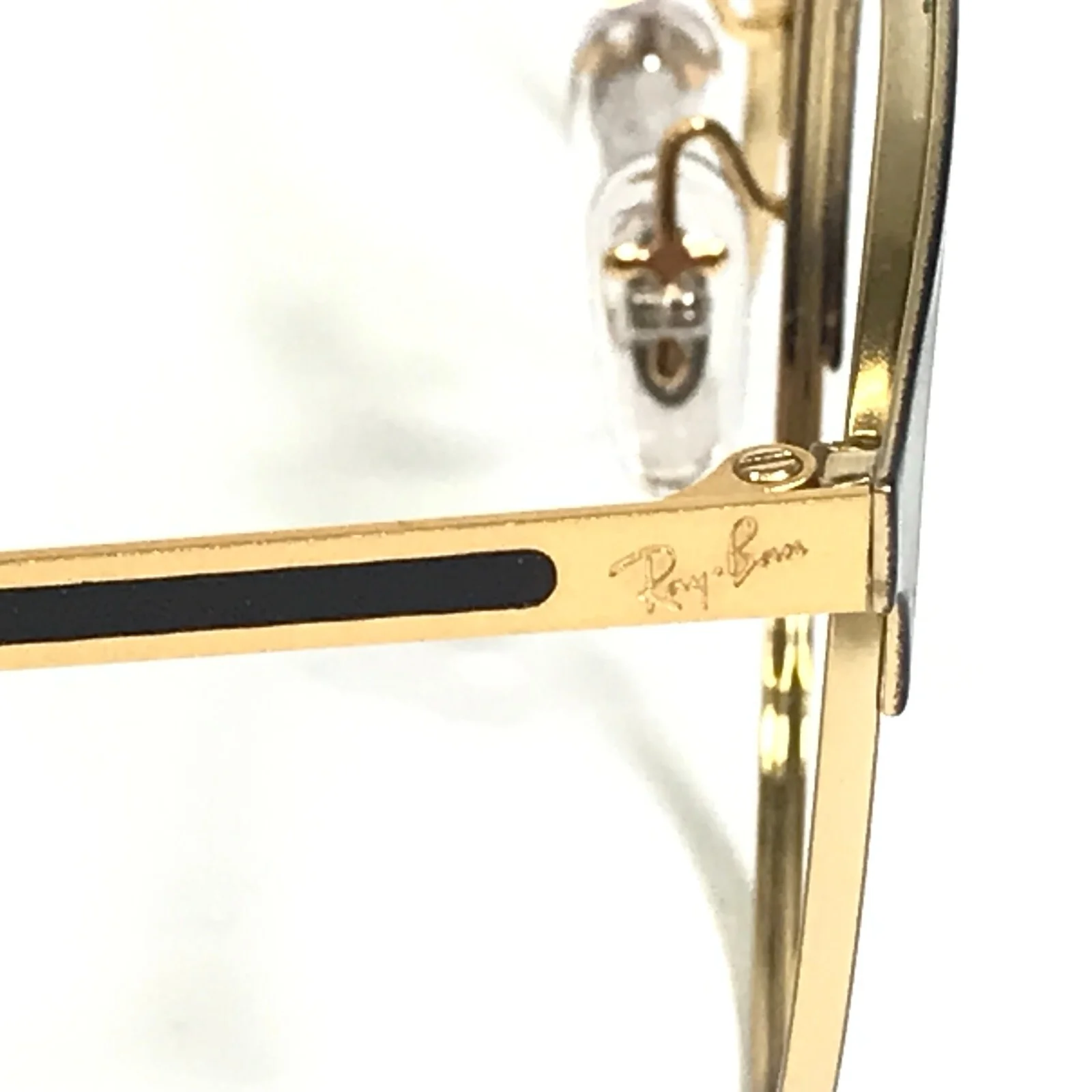 Ray-Ban Eyeglasses Frames RB6375 2890 Black Gold Round Full Rim 51-18-145 4