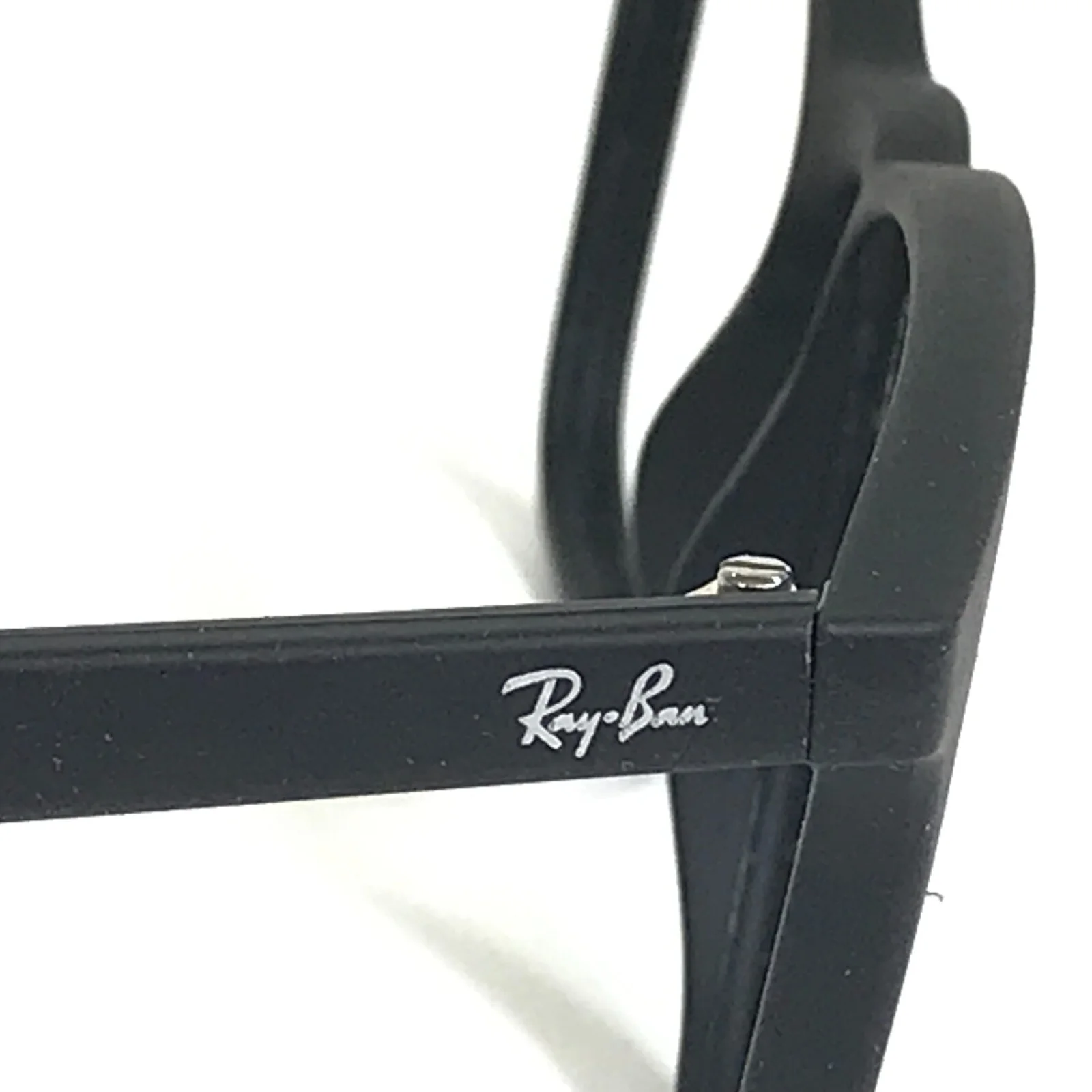 Ray-Ban Eyeglasses Frames RB7074 5364 Matte Black Rubberized Square 52-18-145 4