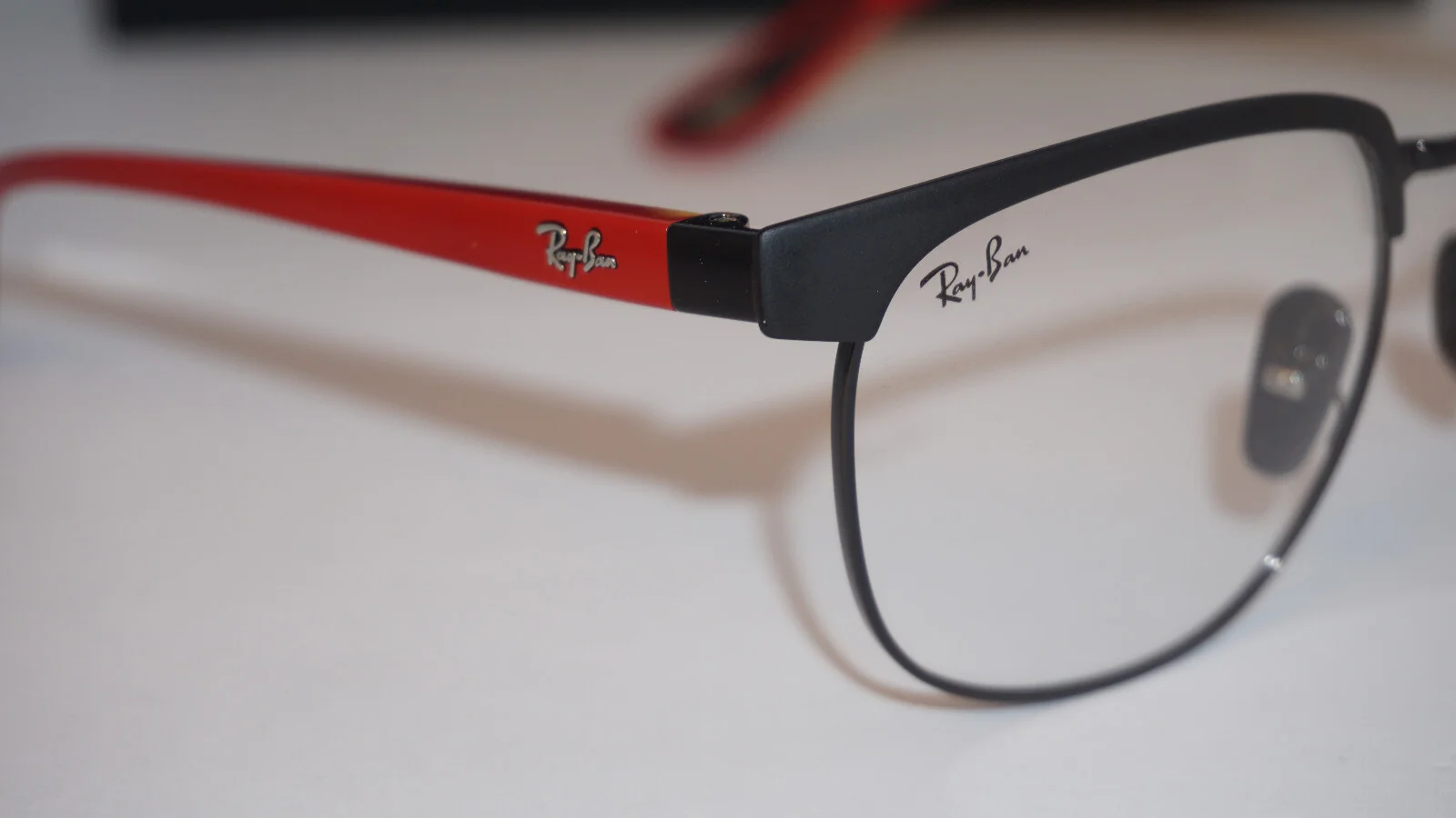 RAY BAN Eyeglasses New Ferrari Matte Black Red RB3698-V-M F041 53 20 145 4