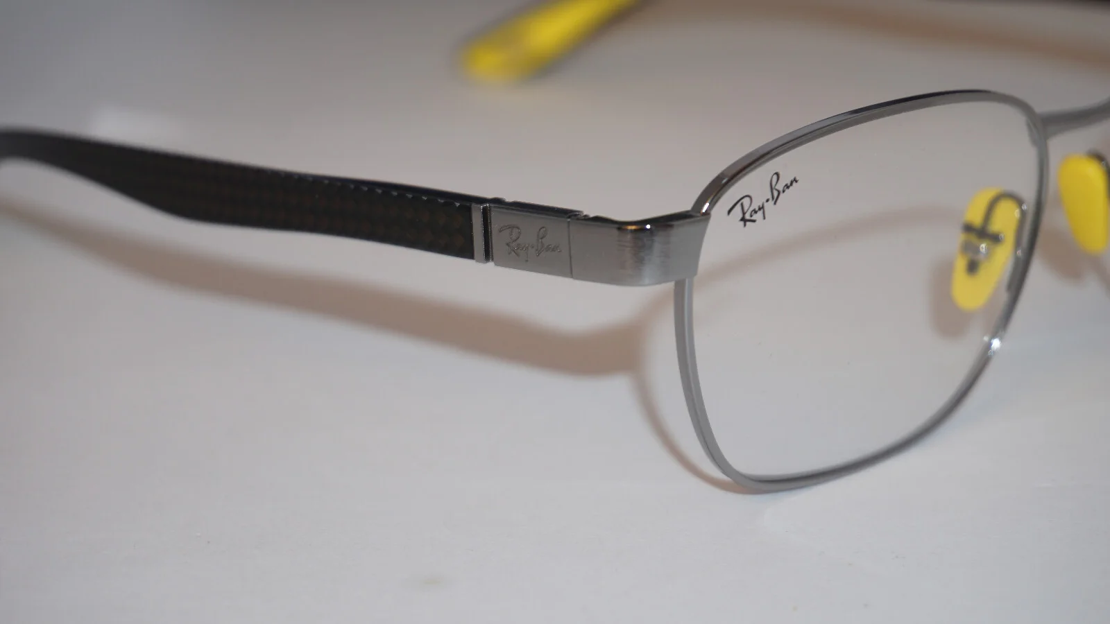 RAY BAN Eyeglasses New Ferrari Silver Yellow RB6480-M F065 52 18 145 4