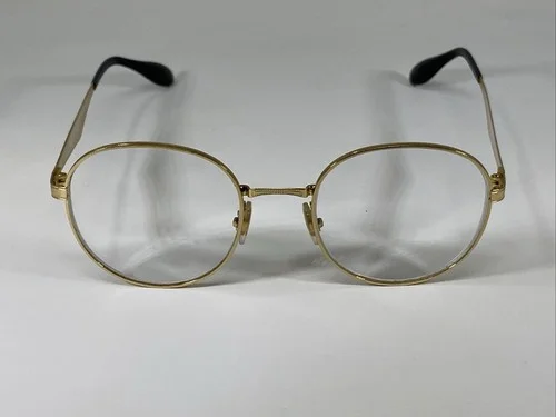 Ray-Ban Eyeglasses RB 6343 2860 Gold Frame Mens Womens Round 50[]19 145 #4752 2