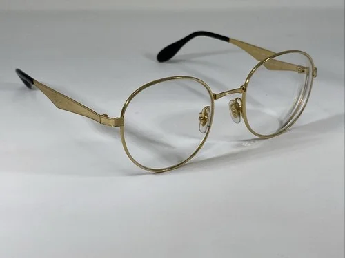 Ray-Ban Eyeglasses RB 6343 2860 Gold Frame Mens Womens Round 50[]19 145 #4752 3