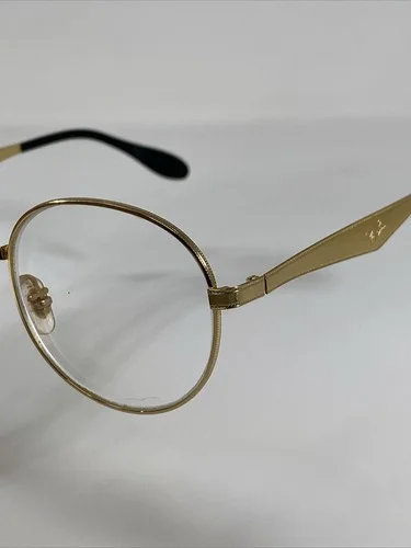 Ray-Ban Eyeglasses RB 6343 2860 Gold Frame Mens Womens Round 50[]19 145 #4752 4