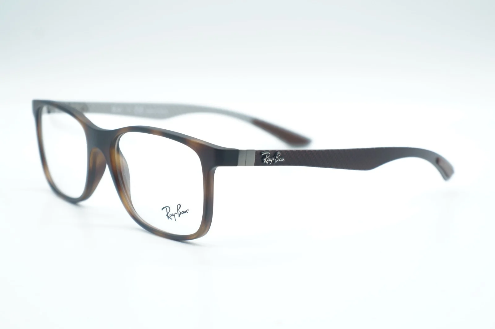 Ray Ban Eyeglasses RB 8903 5200 Havana Carbon Fiber Optical Frame 55-18-145