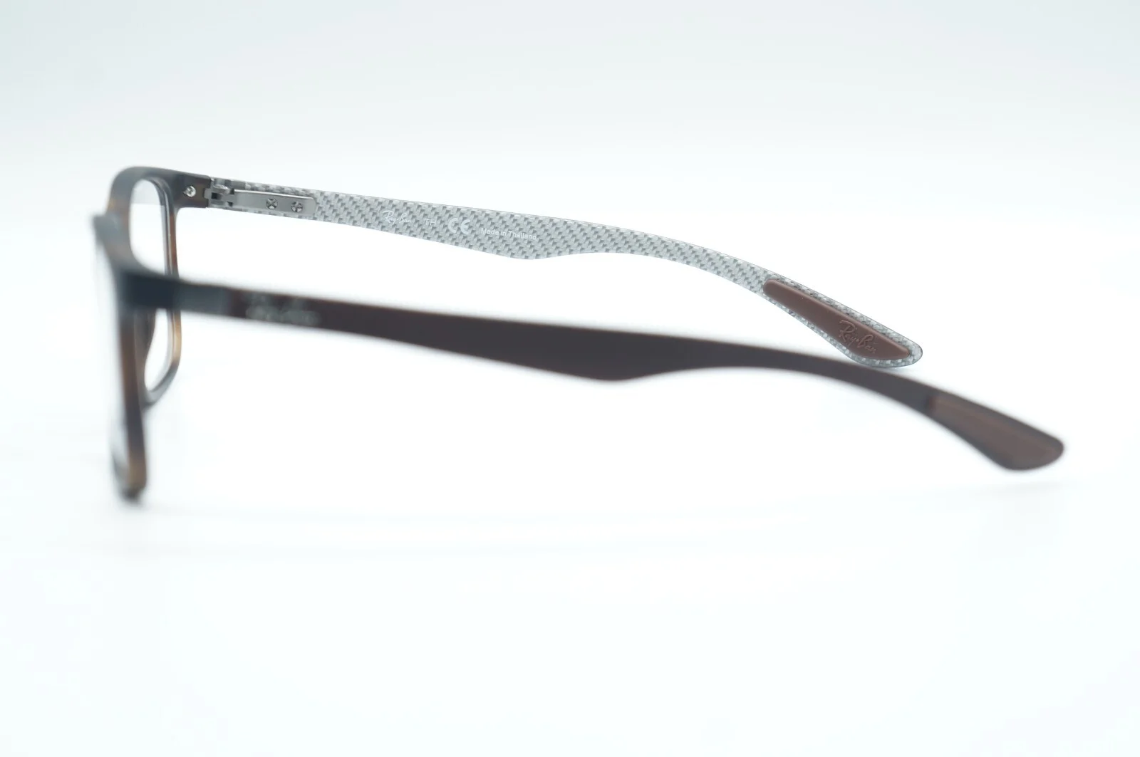 Ray Ban Eyeglasses RB 8903 5200 Havana Carbon Fiber Optical Frame 55-18-145 3