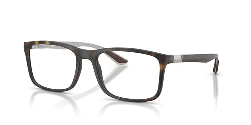 Ray Ban Eyeglasses RB 8908 8061 Transparent Grey Carbon Fiber Frame 55-18-145 2