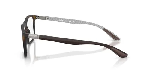 Ray Ban Eyeglasses RB 8908 8061 Transparent Grey Carbon Fiber Frame 55-18-145 3