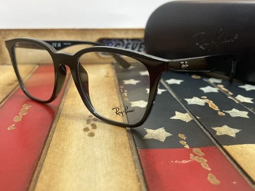 Ray-Ban Eyeglasses RB7177F 2000 Black 51MM Asian Fit Frame Option To Add RX