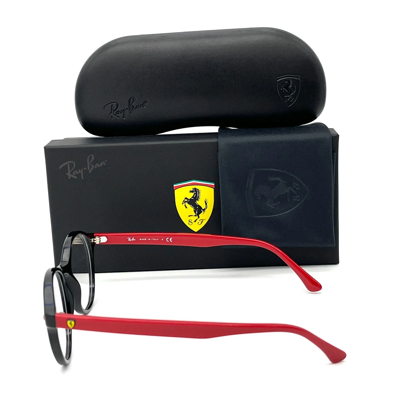 Ray Ban FERRARI RX5404M F644 Black / Demo Lens 48mm Eyeglasses RB5404M 3