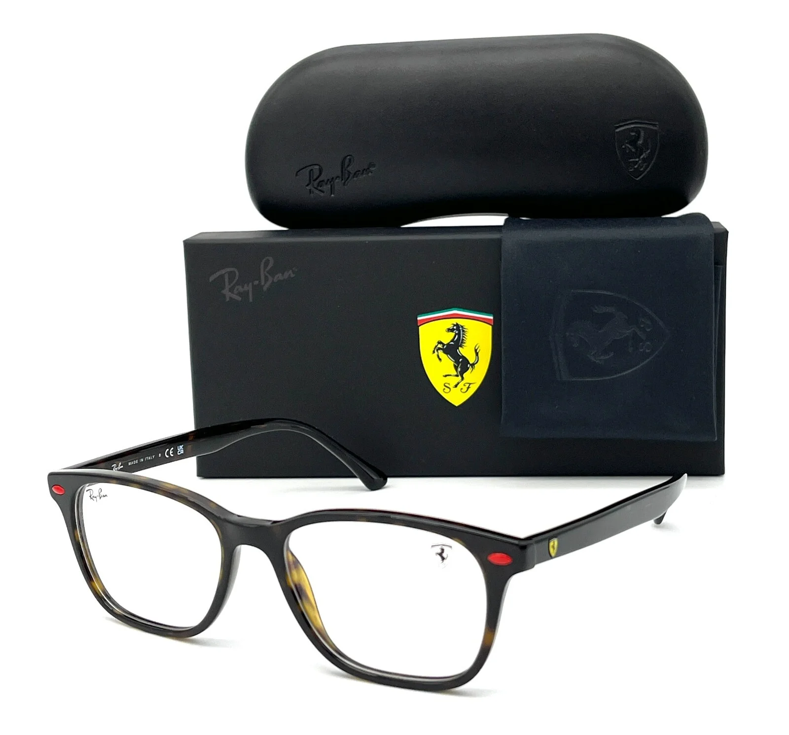 Ray Ban FERRARI RX5405M F613 Havana / Demo Lens 53mm Eyeglasses RB5405M