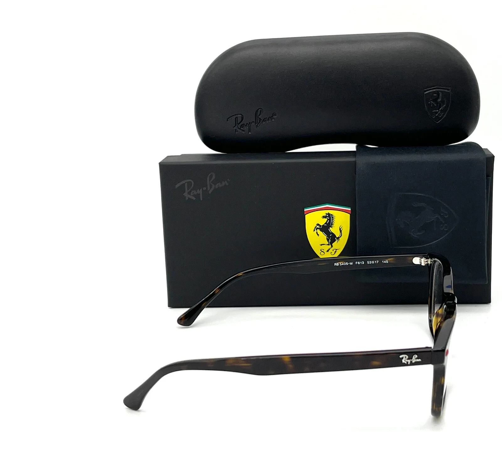 Ray Ban FERRARI RX5405M F613 Havana / Demo Lens 53mm Eyeglasses RB5405M 4