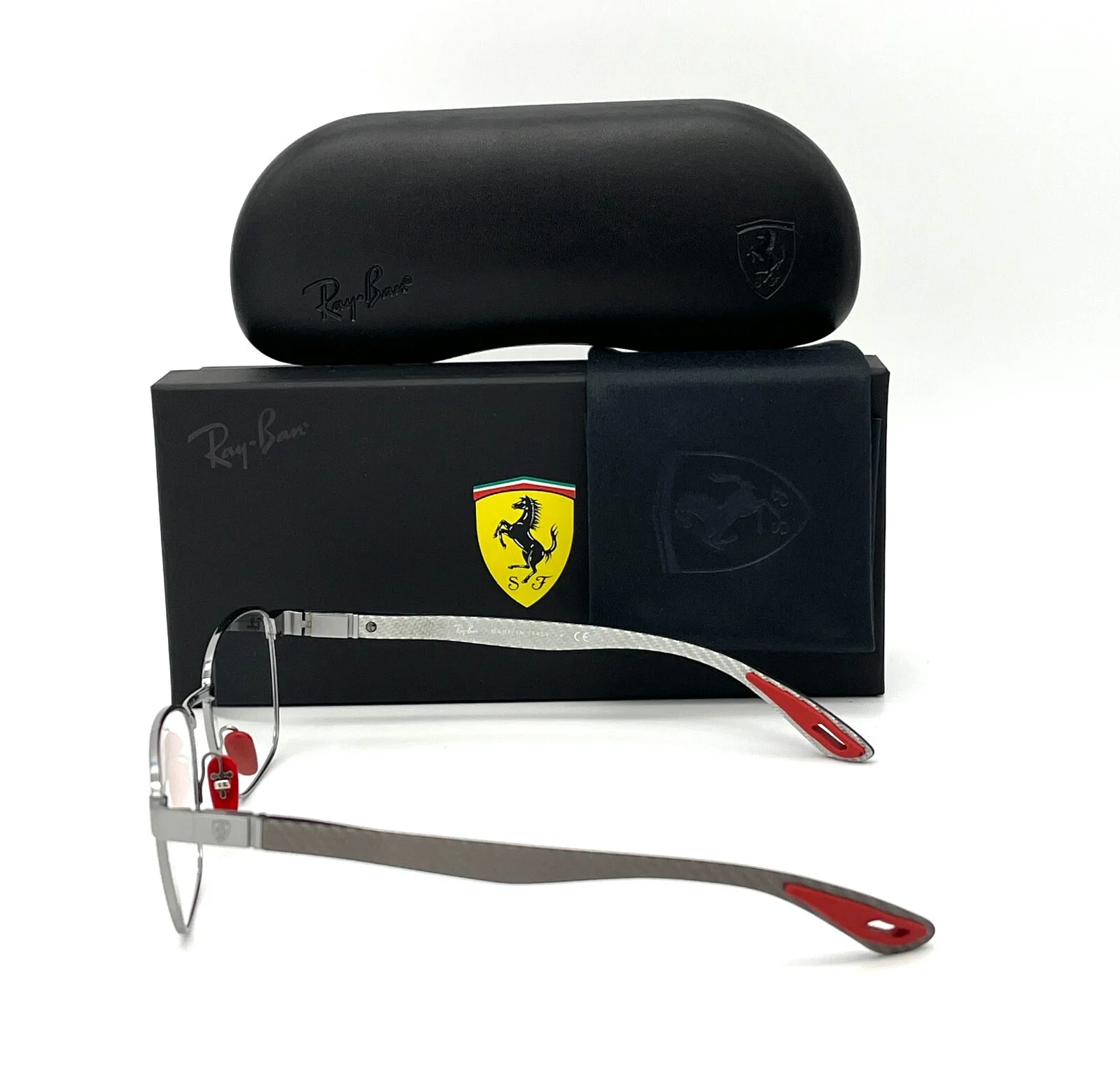 Ray Ban FERRARI RX6480M F070 Gunmetal / Demo Lens 52mm Eyeglasses 3