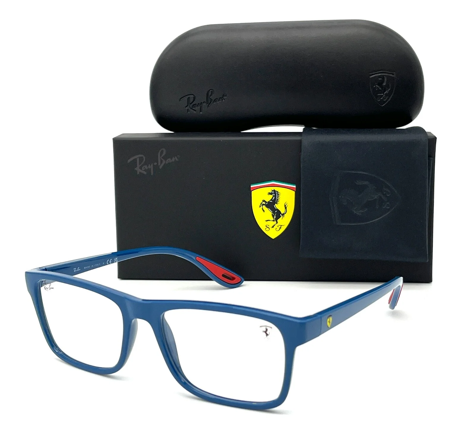 Ray Ban FERRARI RX7205M F669 Blue Vallarta / Demo Lens 54mm Eyeglasses RB72052M
