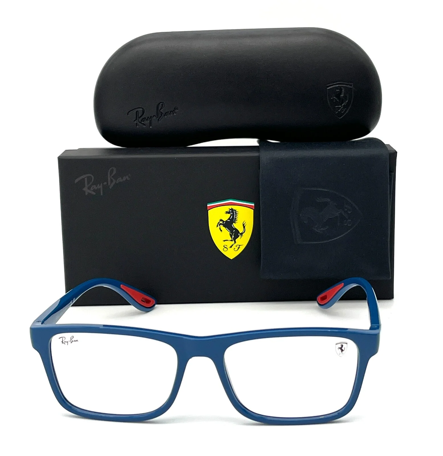 Ray Ban FERRARI RX7205M F669 Blue Vallarta / Demo Lens 54mm Eyeglasses RB72052M 2
