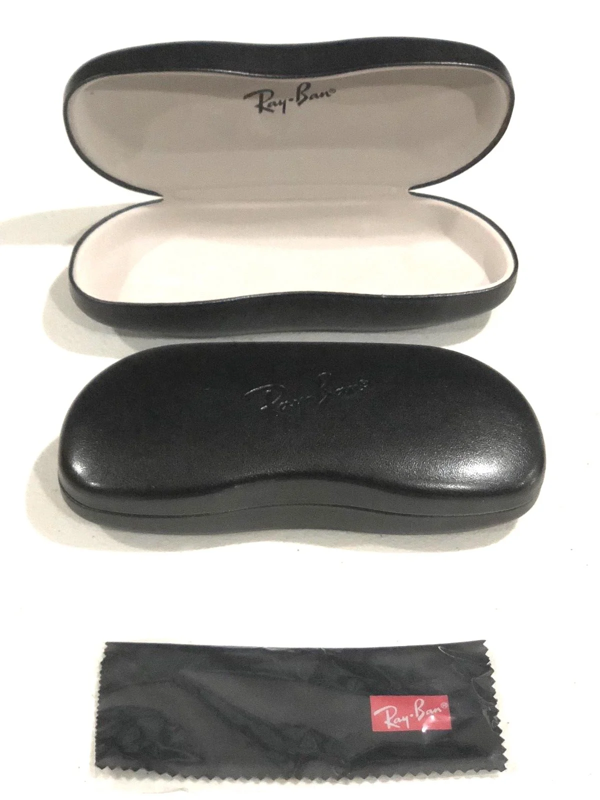 Ray Ban Hard Cell Eyeglasses Case and Cloth Rayban Optical