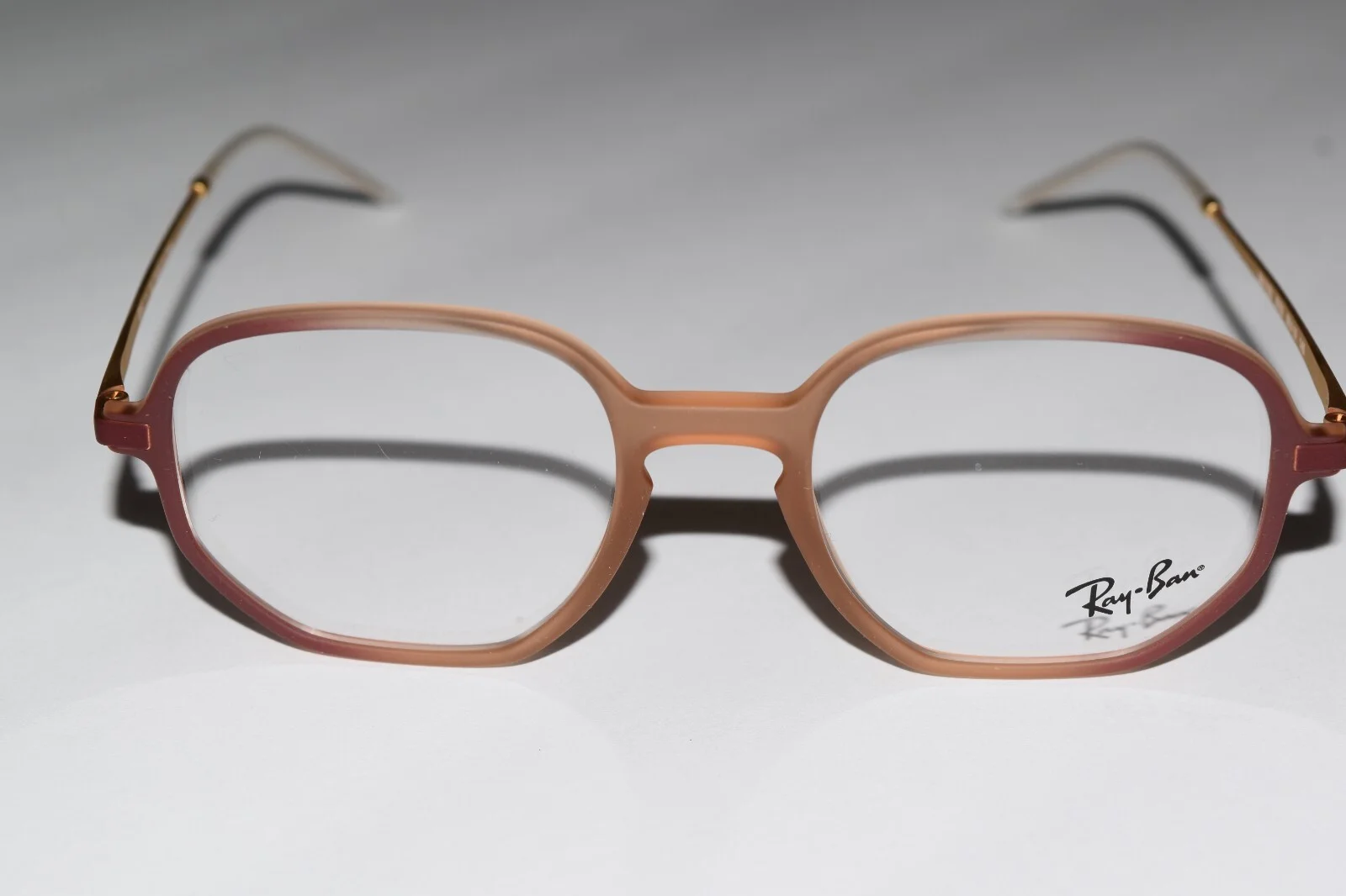 Ray-Ban Hexagonal Beige Bordeaux Optical RB7152 5793 50-19-145 Eyeglasses