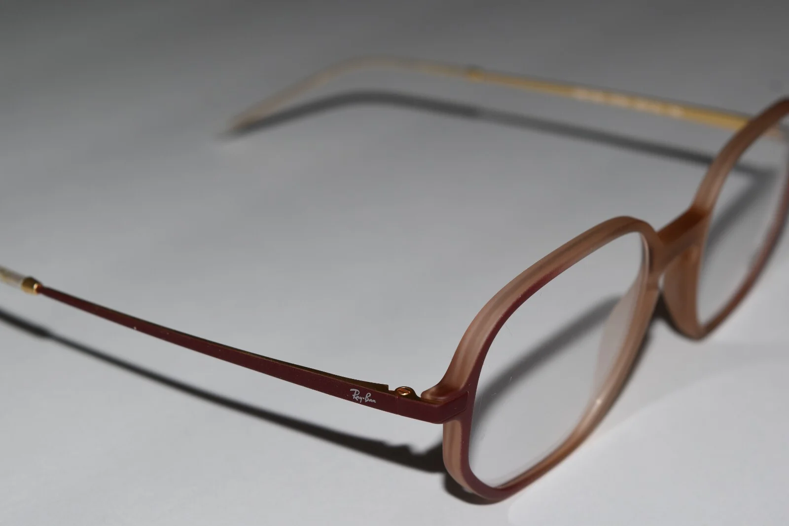 Ray-Ban Hexagonal Beige Bordeaux Optical RB7152 5793 50-19-145 Eyeglasses 2