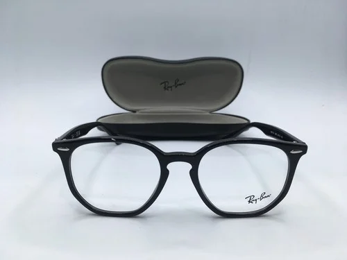 Ray-Ban HEXAGONAL OPTICS Unisex Black Frame Demo Lens Irregular Eyeglasses 52MM