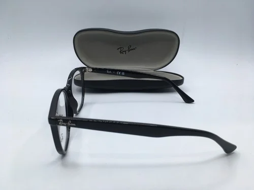 Ray-Ban HEXAGONAL OPTICS Unisex Black Frame Demo Lens Irregular Eyeglasses 52MM 3