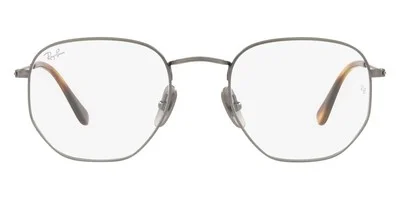 Ray-Ban Hexagonal RX8148V Eyeglasses Demigloss Gunmetal 51mm New 100% Authentic