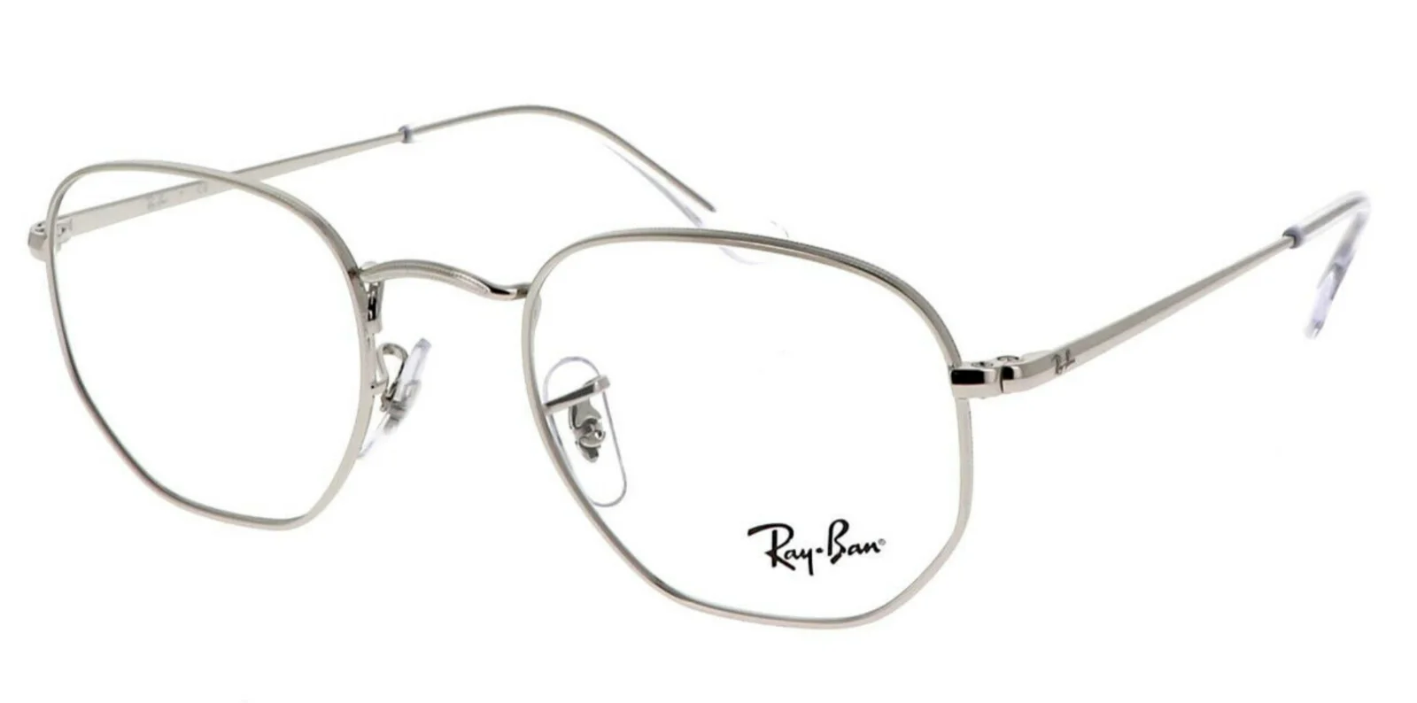 Ray Ban JACK Hexagonal Eyeglasses RB 6448 2501 Silver Optical Frame 48-21-145