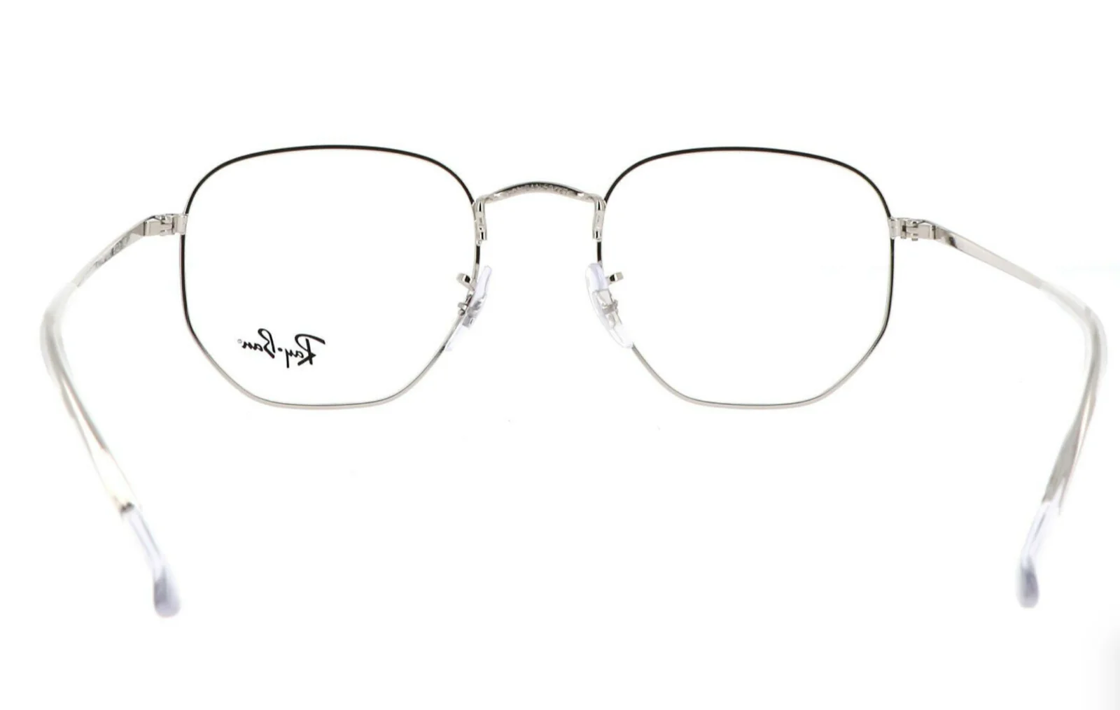 Ray Ban JACK Hexagonal Eyeglasses RB 6448 2501 Silver Optical Frame 48-21-145 4